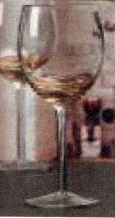 Gold Swirl Wine Glass