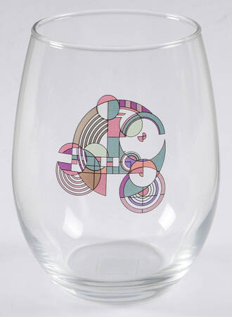 Frank Lloyd Wright Stemless White Wine by Culver