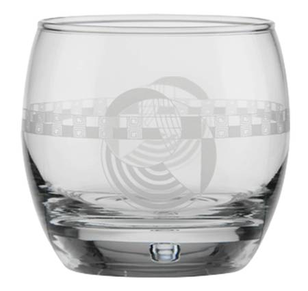 Frank Lloyd Wright On the Rocks Glass