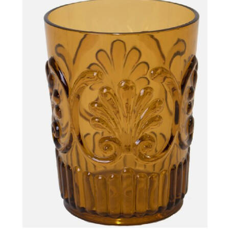 Madison Acrylic Drinkware Amber Double Old Fashioned