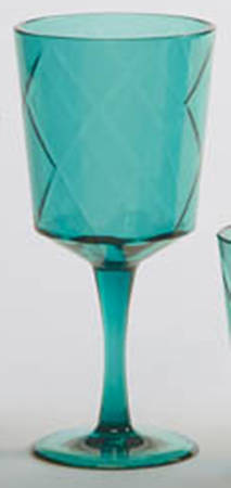 Diamond Acrylic Drinkware Teal All Purpose Goblet