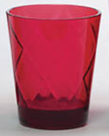 Diamond Acrylic Drinkware Red Double Old Fashioned