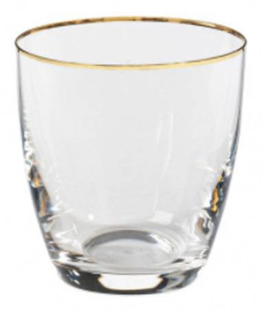 Sensa Gold Trim 10 Oz Flat Tumbler