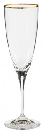 Sensa Gold Trim Fluted Champagne