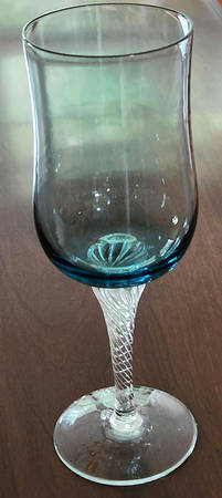 Saturn Blue (Blue-Grey) Wine Glass