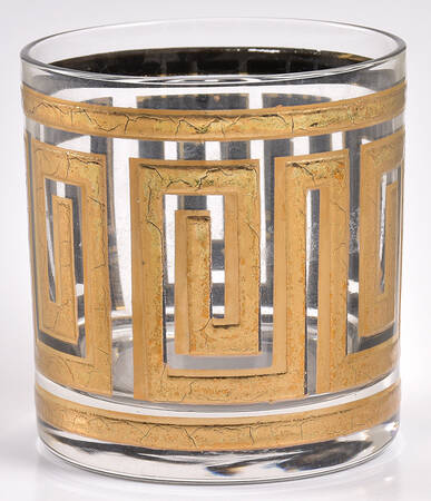 Greek Key (Gold &amp; Black) by Culver