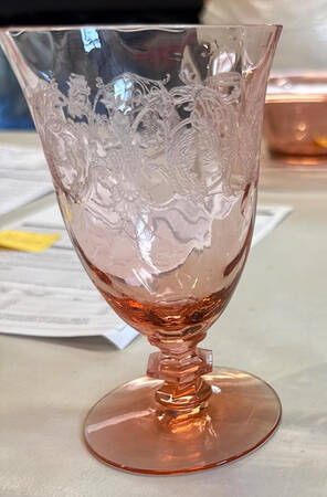 Balda-Pink (Optic, Stem #1434) by Central Glass Works