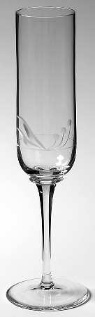 Bistro Clear (Flower and Band) Fluted Champagne
