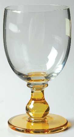 Hanna Amber Wine Glass