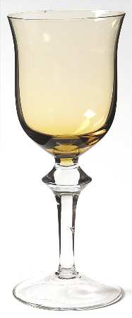 Aurora Amber Wine Glass