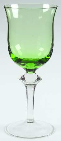 Aurora Winterberry Green Wine Glass