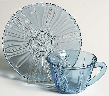 Tulip Blue Cup & Saucer Set