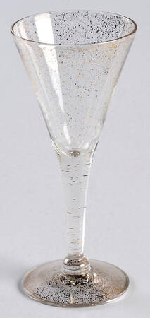 Gold Fleck Cordial Glass