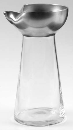 Silver Band Martini Pitcher No Handle