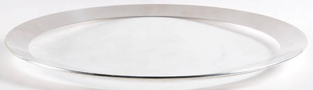 Silver Band 15" Torte Plate
