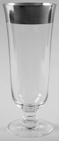 Silver Band 9" Flower Vase