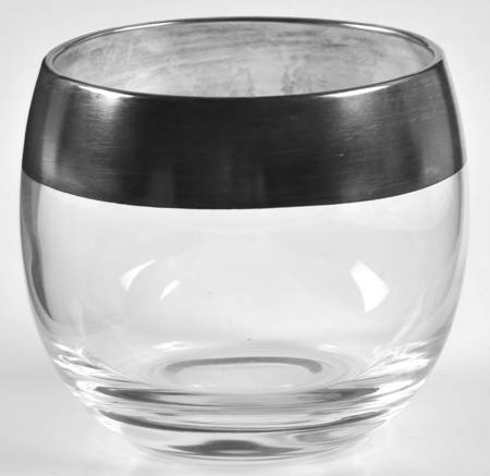 Silver Band Snack Cup for Snack Plate