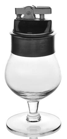 Silver Band 2 Piece Cigarette Lighter