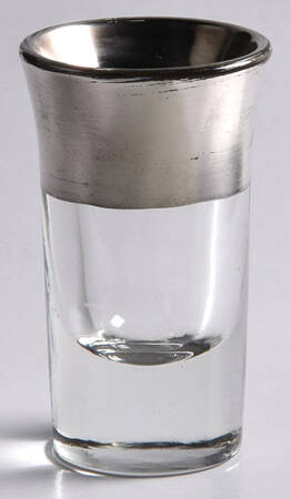 Silver Band Shot Glass
