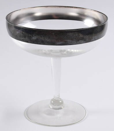 Silver Band Candy Dish No Lid