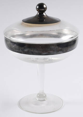 Silver Band Candy Dish & Lid