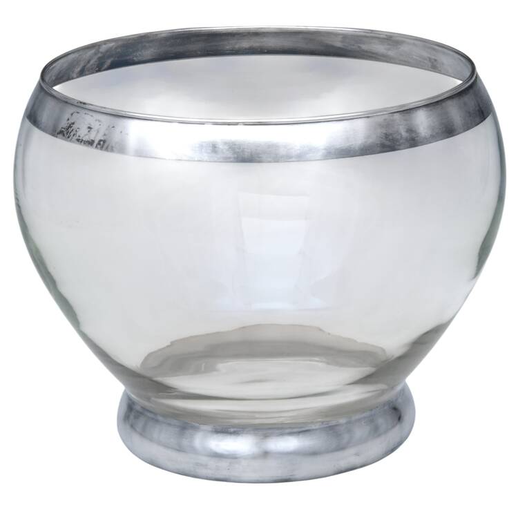 Silver Band Punch Bowl