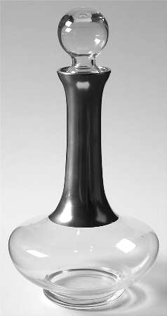 Silver Band Cordial Decanter & Stopper