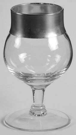 Silver Band Small Brandy Glass