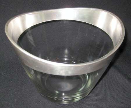 Silver Band Large Fruit Bowl