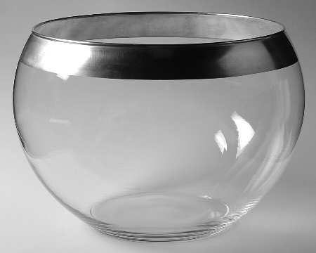 Silver Band Punch Bowl