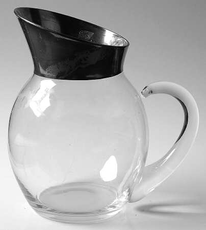 Silver Band 34 Oz Pitcher