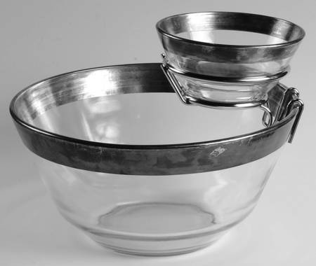 Silver Band Chip & Dip Set