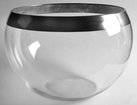 Silver Band Punch Bowl