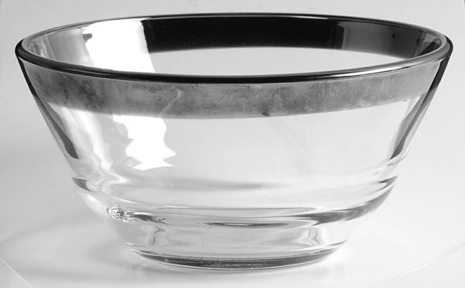 Silver Band Bowl for Chip & Dip Set