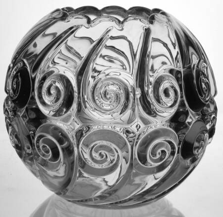 Snail Clear 6" Rose Bowl