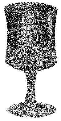 Button Arches Ruby Flashed Water Goblet