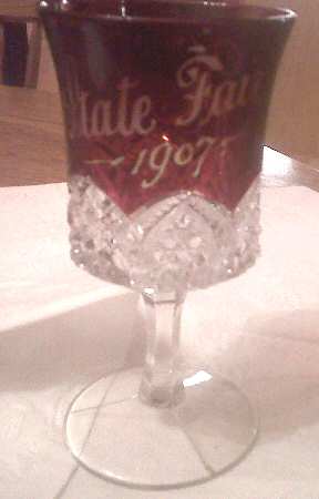Button Arches Ruby Flashed Wine