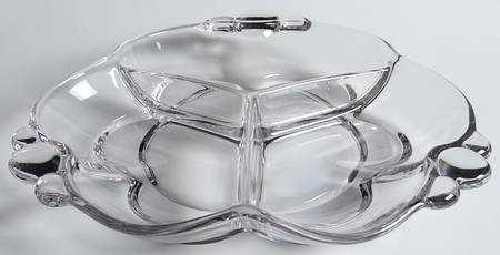 Canterbury (Heavy Pressed) 8" Pansy/Flower Shape 3 Part Relish
