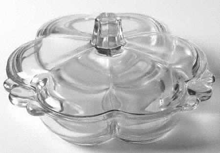 Canterbury (Heavy Pressed) 3-Part Candy Dish with Lid