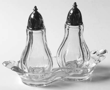 Canterbury (Heavy Pressed) Shaker Set with Metal Lids and Tray