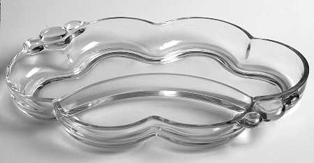 Canterbury (Heavy Pressed) 10" Crescent Shape 2 Part Celery/Relish