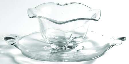 Canterbury (Heavy Pressed) Mayonnaise Bowl and Underplate