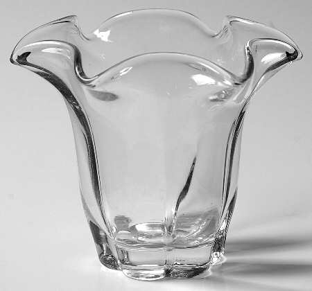 Canterbury (Heavy Pressed) 4" Crimped Vase