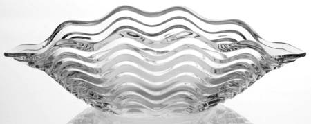 Caribbean Clear 8" Oval Handled Bon Bon