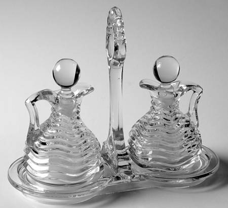 Caribbean Clear Oil, Vinegar & Tray Set