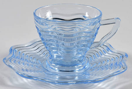 Caribbean Light Blue Cup & Saucer Set