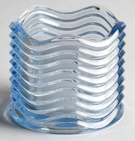 Caribbean Light Blue Cigarette Jar No Ashtray Lid