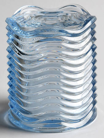 Caribbean Light Blue Cigarette Jar & Ashtray Lid