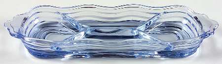 Caribbean Light Blue 9" Oblong 4 Part Rtelish