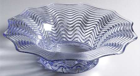 Caribbean Light Blue 12" Flared Bowl